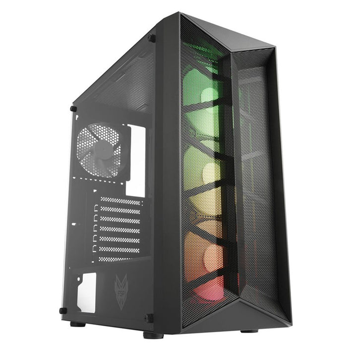 جيم اون كمبيوتر الألعاب من فئة i5، بمعالج i5-12400F، وبطاقة رسومات RTX 5050 بذاكرة 8 جيجابايت، ونظام تشغيل ويندوز 11 برو