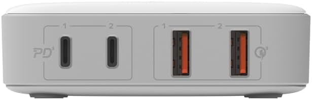 Momax One Plug 100 Watts 4-Port GaN Desktop Charger, White