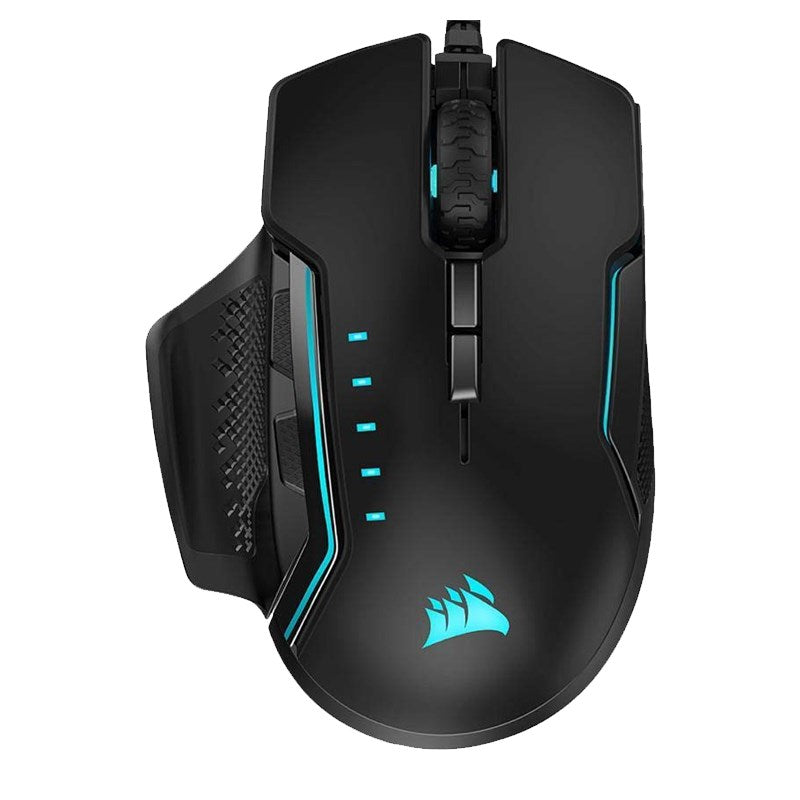 Corsair GLAIVE RGB PRO, Optical 18000 DPI Gaming Mouse - Black
