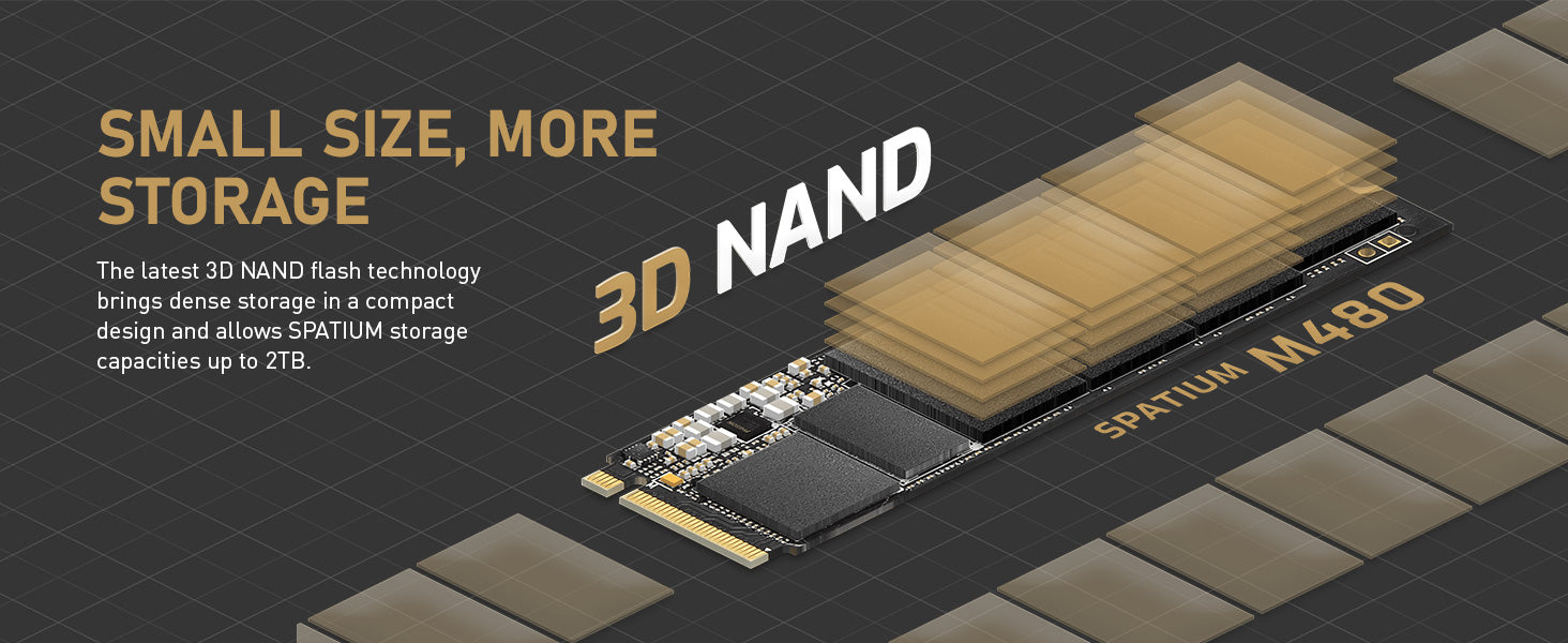 MSI 1 TB SPATIUM M480 PCIe 4.0 NVMe M.2 SSD with Heat Sink