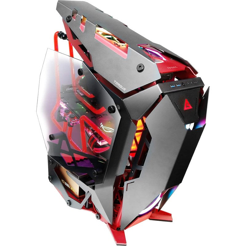 Antec Torque E-ATX Mid-Tower Gaming PC Case - Black/Red