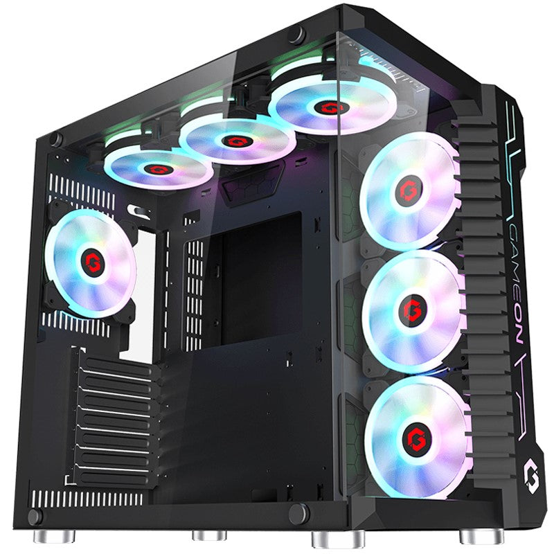 كمبيوتر ألعاب I5، i5-12400F، RTX 4060، Windows 11 PRO مع شاشة ألعاب GAMEON 27 بوصة FHD 165 هرتز ومجموعة ألعاب Redragon S101 4in1