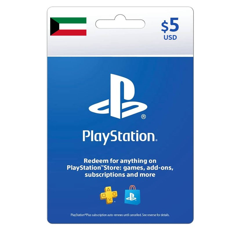 Sony PlayStation Network Card 5$ PSN - Kuwait