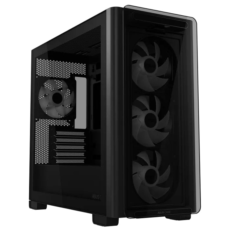 Asus A23 Plus Tempered Glass M-ATX Gaming PC Case (4 ARGB Fans Included)