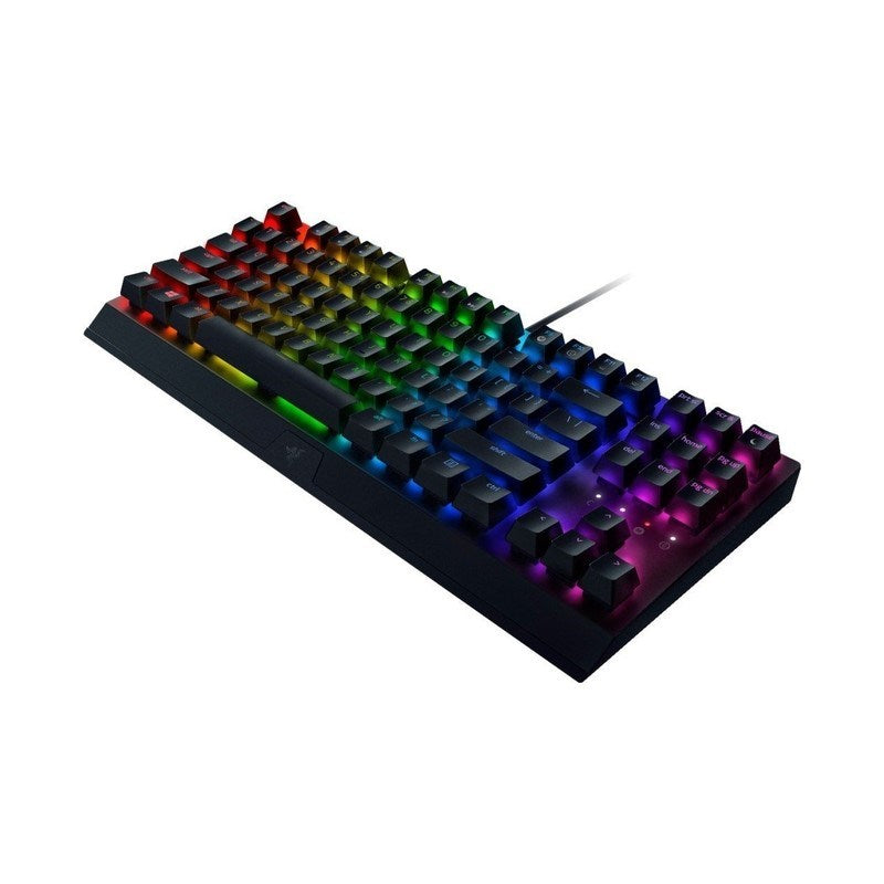 Razer BlackWidow V3 TKL 80% Compact Mechanical Gaming Keyboard with Razer Chroma RGB (Green Switch) - Black (US Layout)