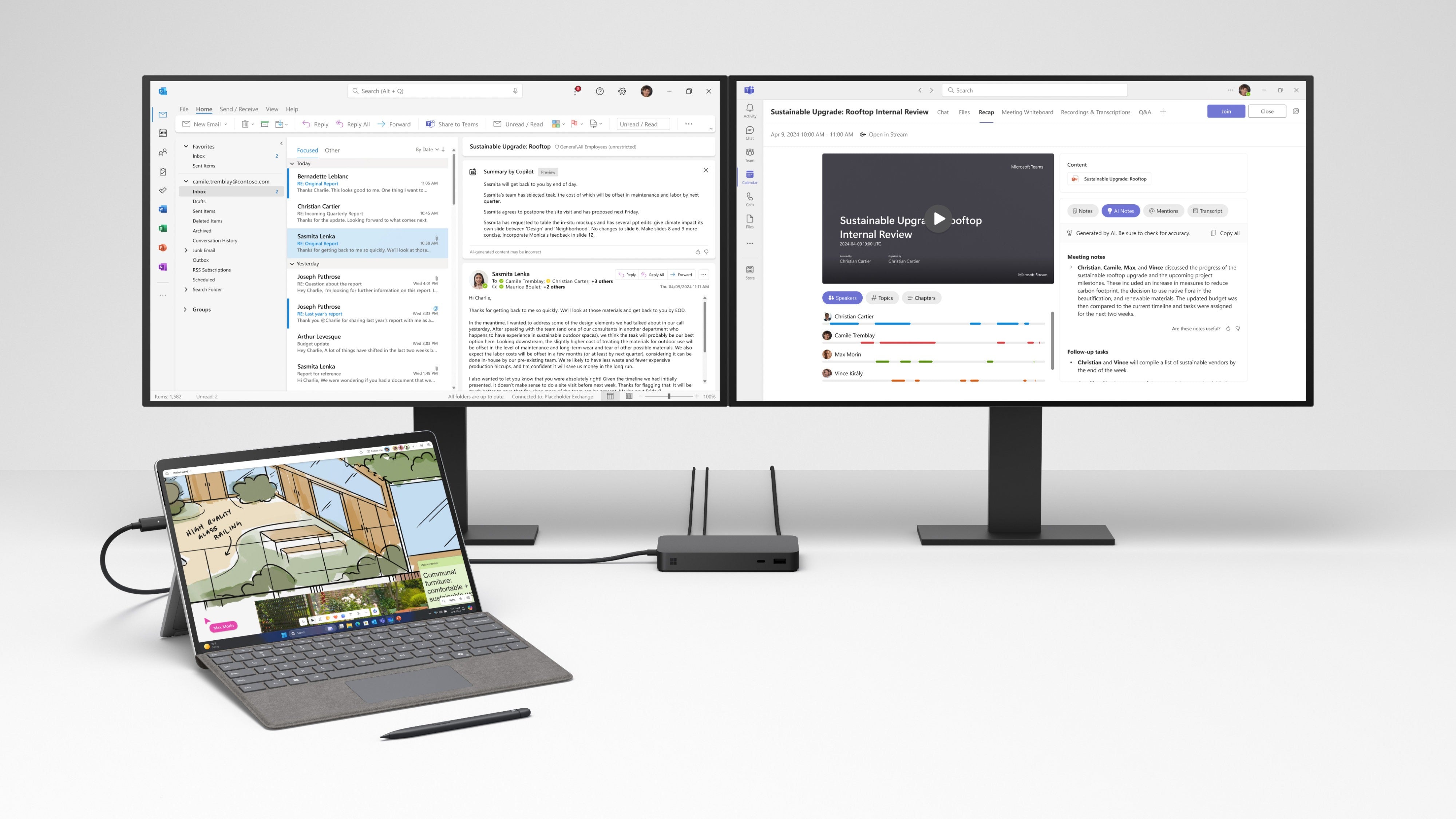Microsoft Surface Pro 10 5G, 13” Touchscreen 2880 x 1920 Flow Display, Intel Ultra 7, RAM 64GB, SSD 1TB, Windows 11 PRO - Platinum (Keyboard Sold Separately)