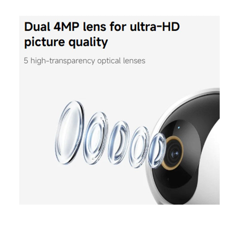 Xiaomi Mi Smart Camera C500 Dual UK, 4 MP Ultra-Clear, Wi-Fi 6 - White