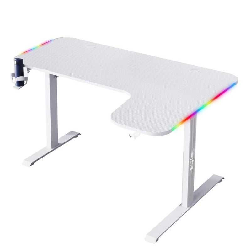 Royal RGB L Gaming Desk (Right Side) 140 x 60 x 100 cm - White