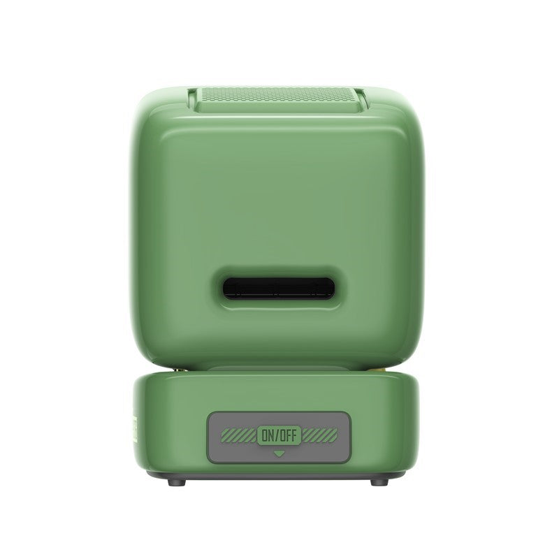 Divoom Ditoo-Pro Retro Pixel Art Bluetooth Speaker with RGB Mechanical Keyboard – White & Green