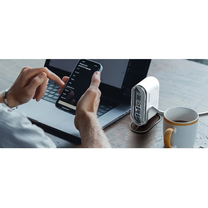 Momax 1-Charge Flow PD 80W GaN Desktop Charger [4 Ports], White