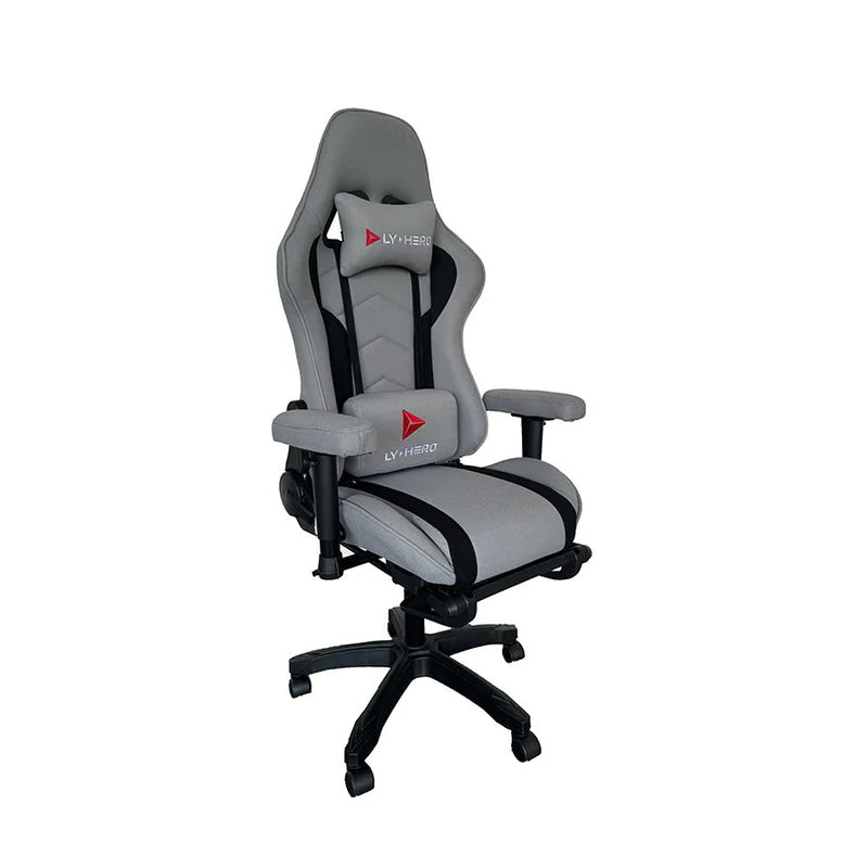 Sony Playstation 5 Disc Console Slim, Arabic Edition with Hero Gaming Chair, Fabric Grey