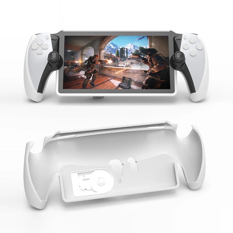 JYS PlayStation 5 (PS5) Portal Remote Console Protective TPU Case with Kickstand – White (Pack of 2)