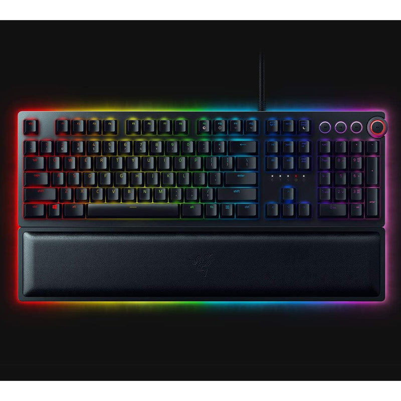Razer Huntsman Elite Optical Gaming Keyboard with Razer Chroma RGB (Optical Purple Switches) (US Layout) - Black