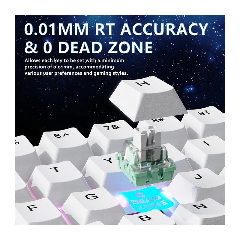 ATTACK SHARK X65 HE 65%, 8KHz, 0.01mm RT, PBT Keycaps RGB Magnetic Switch Rapid Trigger Keyboard