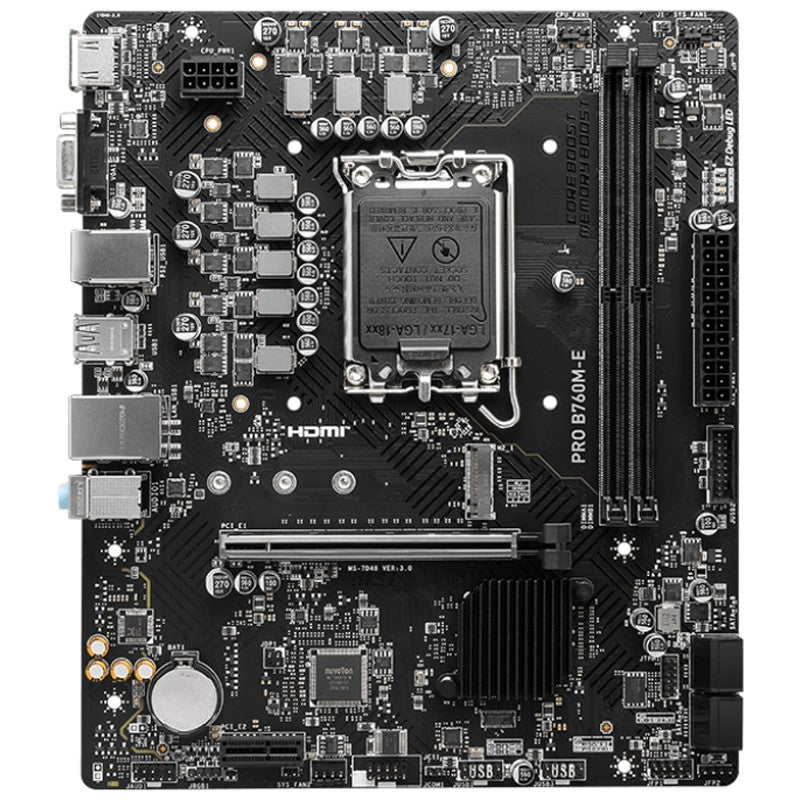 MSI PRO B760M-E DDR5 M-ATX Gaming Motherboard