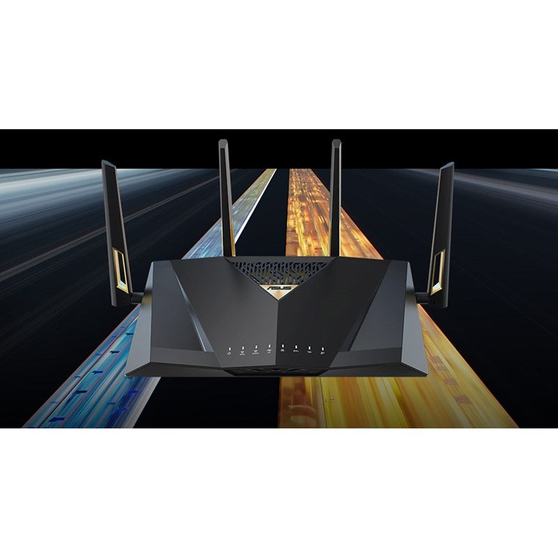 Asus RT-BE88U Dual-band Wi-Fi 7 AiMesh Extendable Performance Router 4K-QAM - Black - Open Box