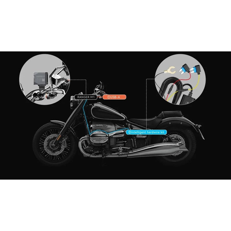 DDPAI Ranger M1, 3K Dual-Channel Motorcycle Dashcam, Ultra-Large F1.55 Aperture, Waterproof, Dustproof, Drop-Resistant