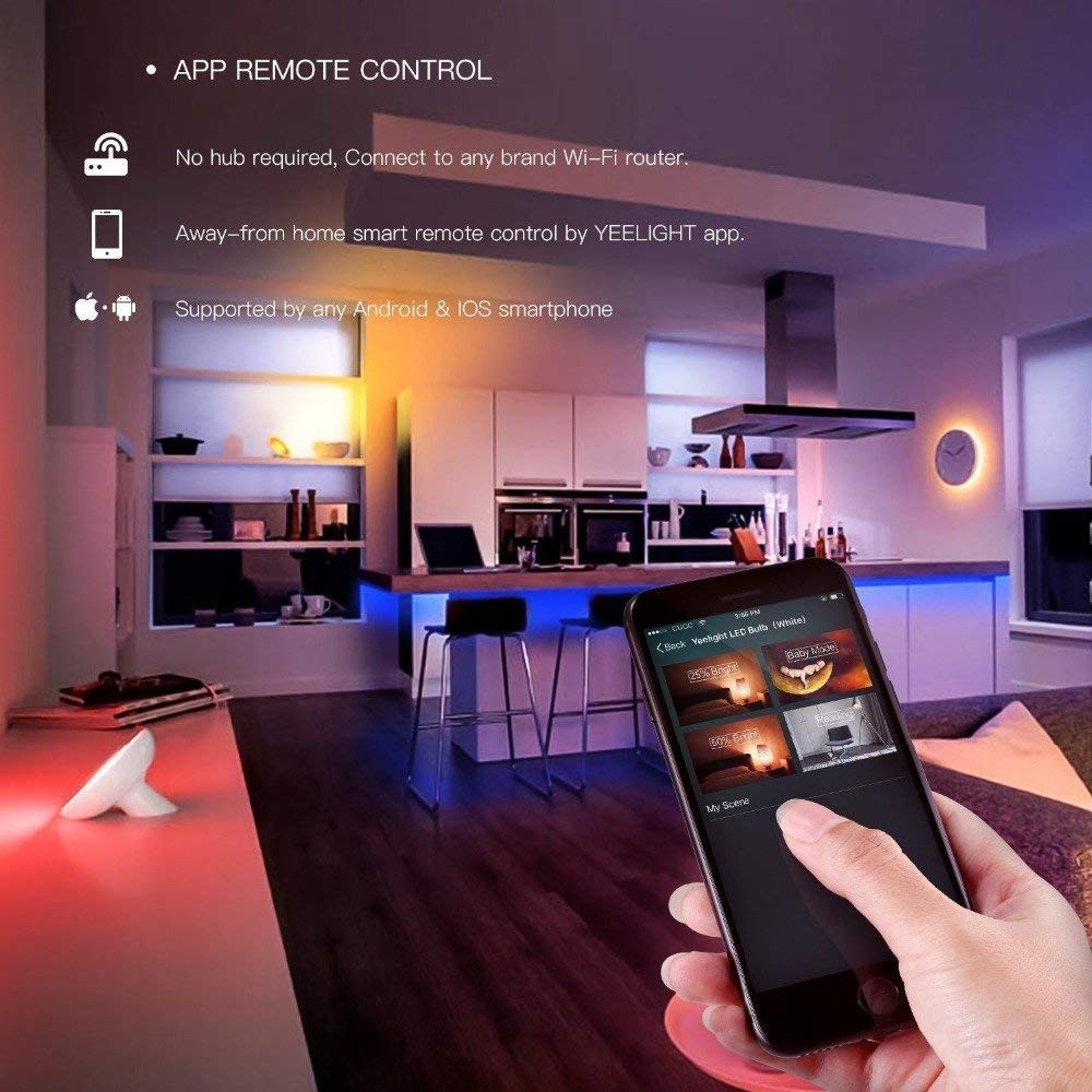 Xiaomi Yeelight LED Strip Lights For Bedroom, TV, Kitchen - 1M