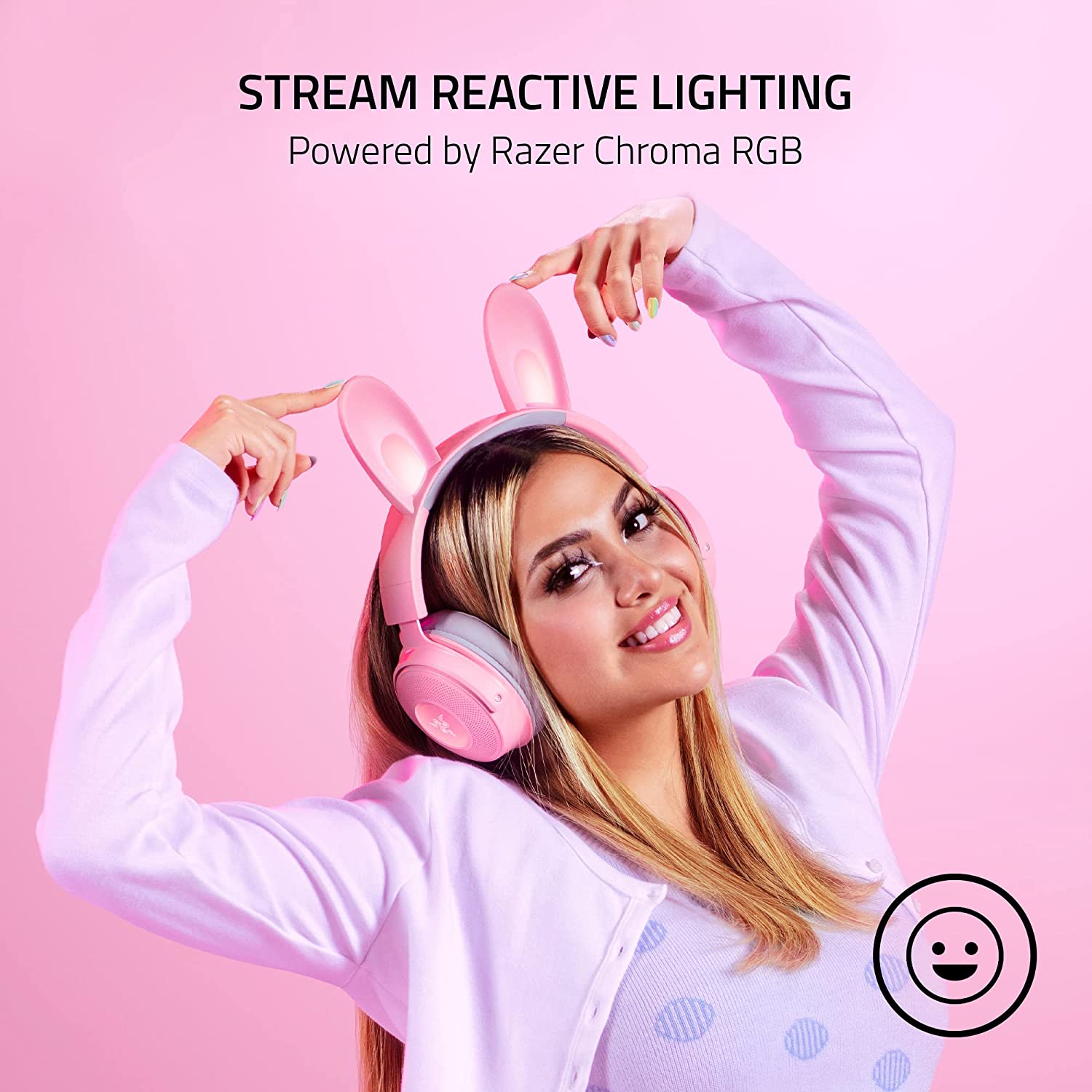 Razer Kraken Kitty V2 Pro Wired RGB Headset with Interchangeable Ears