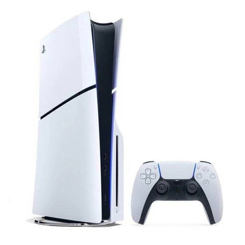 Sony PlayStation 5 Slim - Disc Console (PS5) + Sony PS5 DualSense Wireless Controller - White