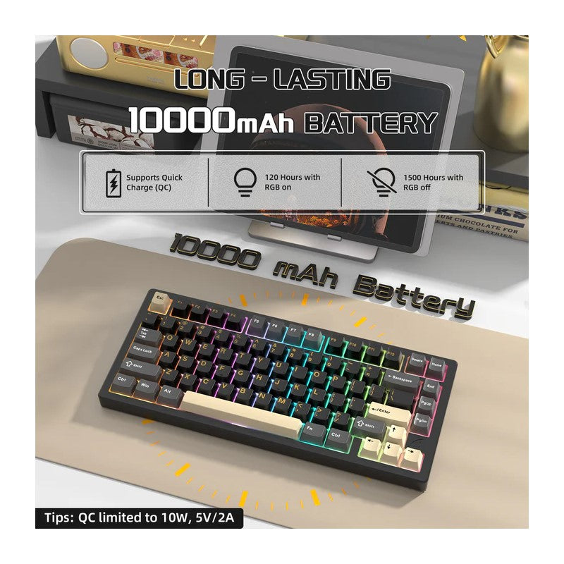 ATTACK SHARK X75 75% VIA Wireless Gasket Full Aluminum Mechanical Keyboard