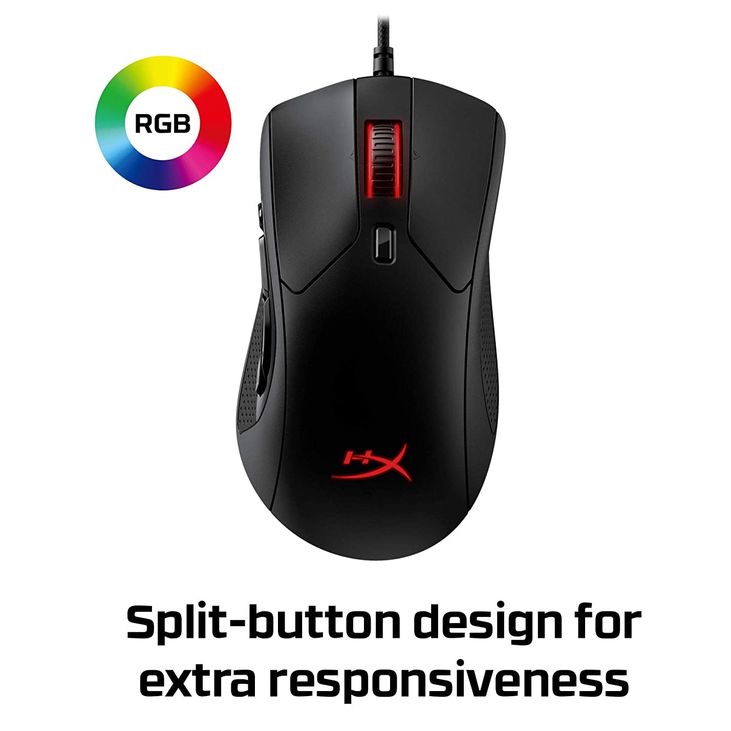 HyperX Pulsefire Raid RGB Gaming Mouse - Black
