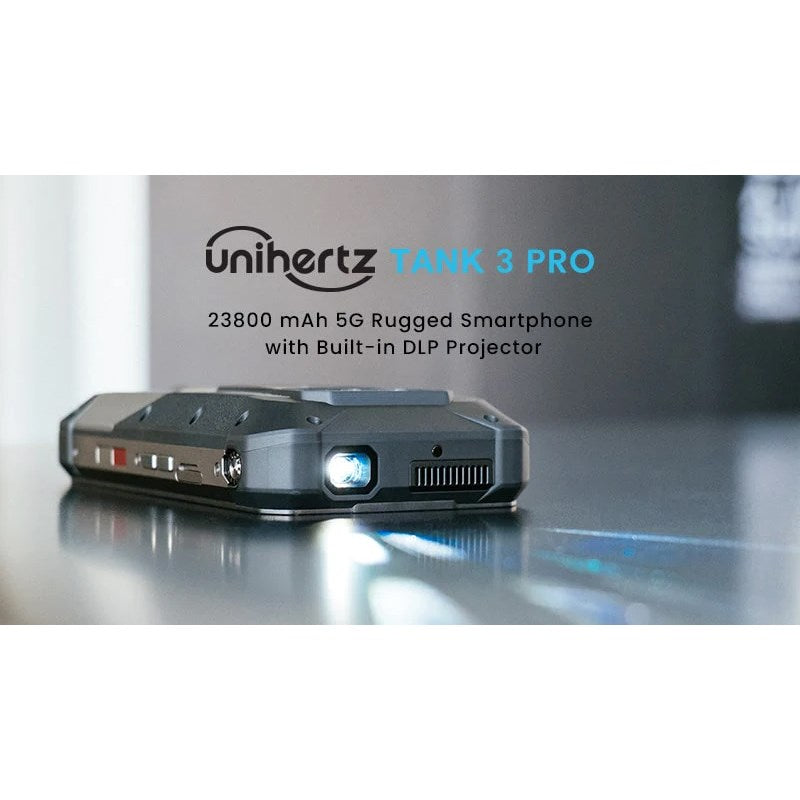 Unihertz 8849 TANK 3 Pro 18 GB, 512 GB Memory, 23800 mAh Largest Battery 5G Rugged Smartphone with Built-in DLP Projector (Global Version)