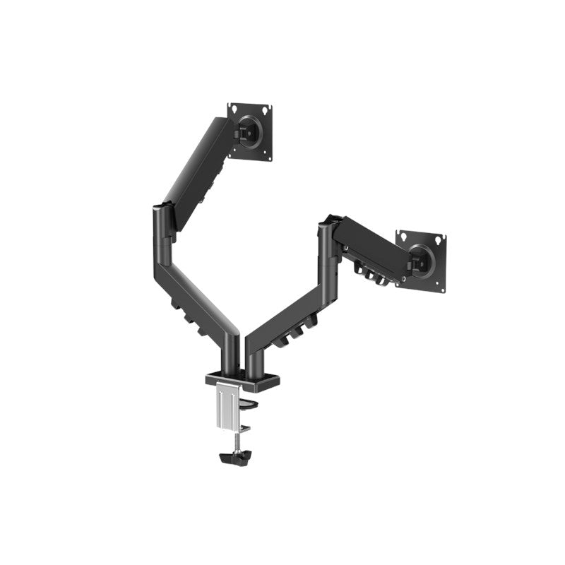 GAMEON GO-5550 Gas Mechanical Spring Dual Monitor Arm For Gaming And Office Use, 17