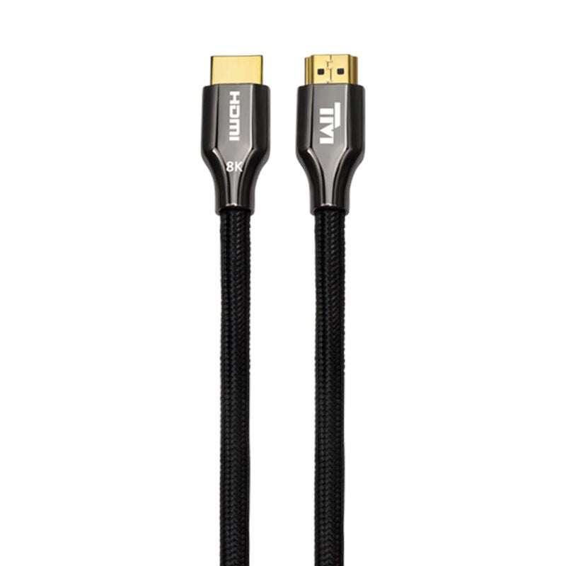 Twisted Minds Zinc Alloy 8K HDMI Cable Braided Custom Resolution 8K/60Hz, 4K/120Hz/60Hz, Bandwidth 48Gbps - 1 M