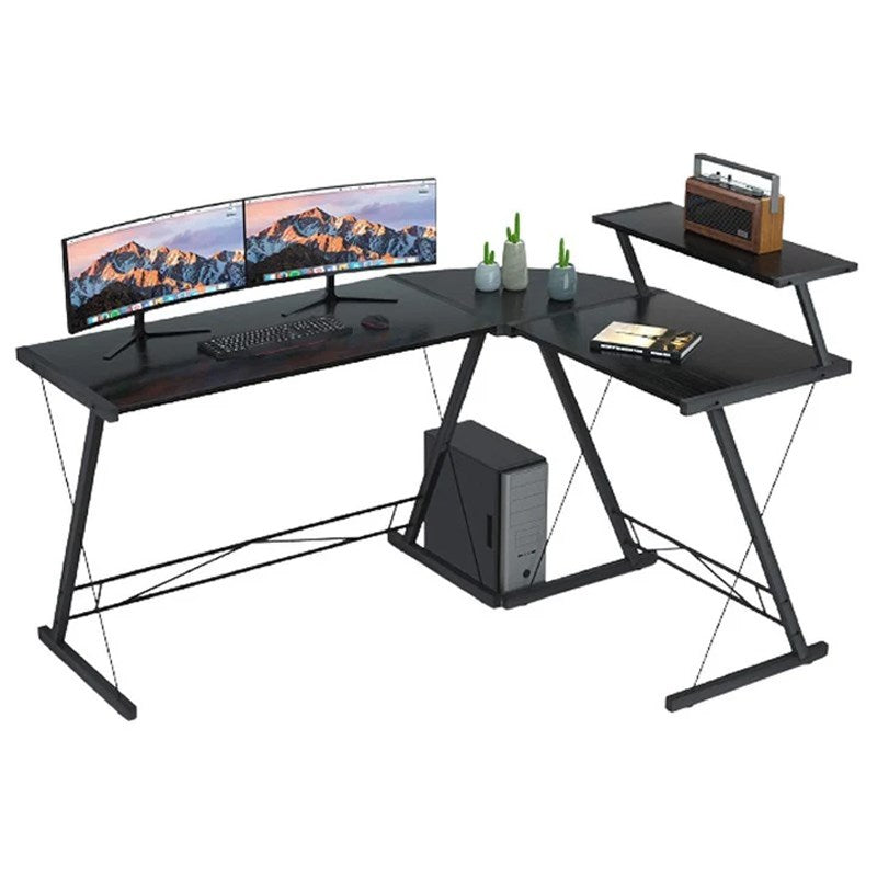 DXRacer Craft Pro XL Gaming Chair - Koi Fish Black + GAMEON 3in1 L-Shaped Slayer II XL Series Gaming Desk - Black