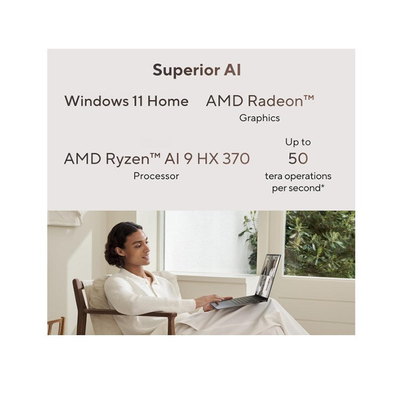 Asus Zenbook S 16 OLED AI Laptop, AMD Ryzen 9-HX370 AI Upto 5.1G Hz, 32 GB RAM, 2 TB SSD, 16