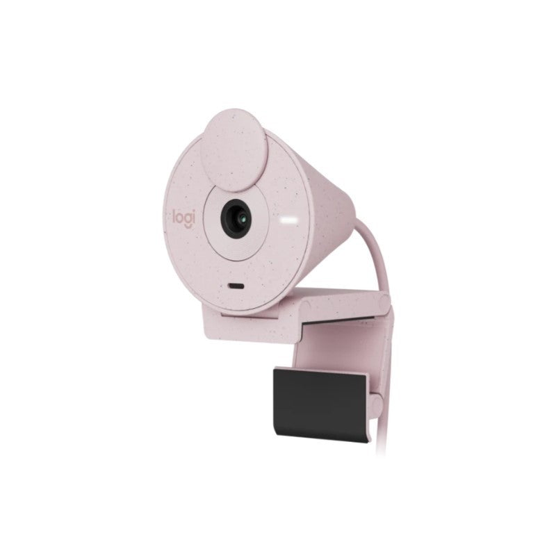 Logitech Brio 300 Full HD Webcam - Rose - Open Box