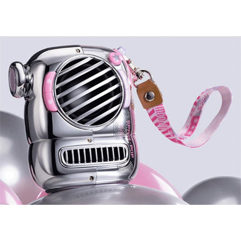 Divoom Spark-Pop Portable Bluetooth Mini Speaker – Blue & Pink