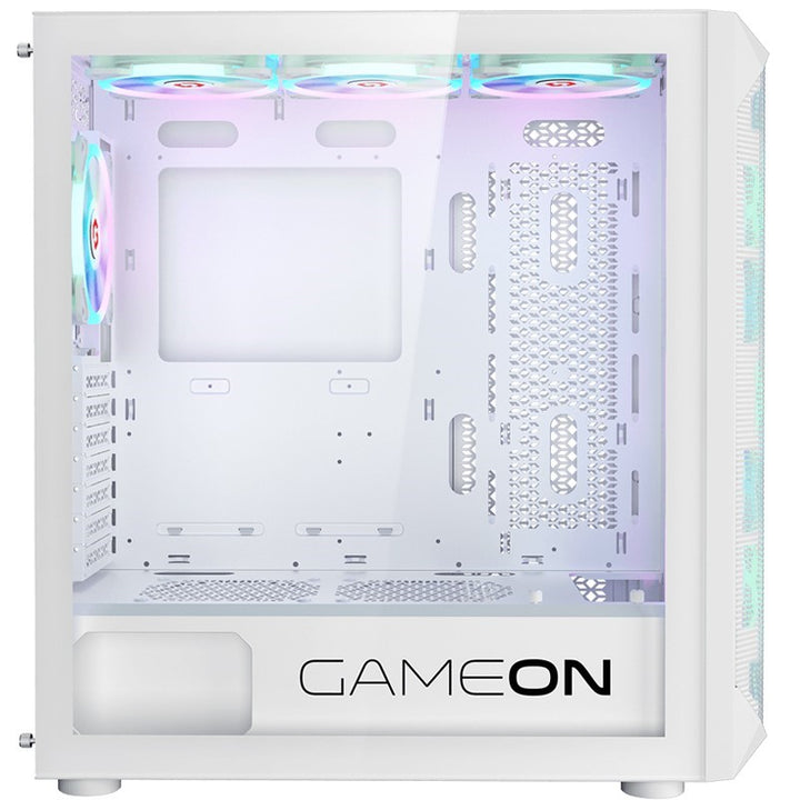 جيم اون  كمبيوتر الألعاب من فئة i5، بمعالج i5-12400F، وبطاقة رسومات RTX 5060 بذاكرة 8 جيجابايت، ونظام تشغيل ويندوز 11 برو