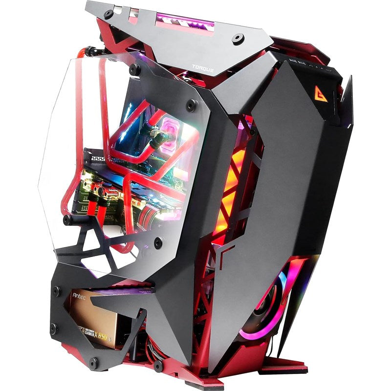 Antec Torque E-ATX Mid-Tower Gaming PC Case - Black/Red