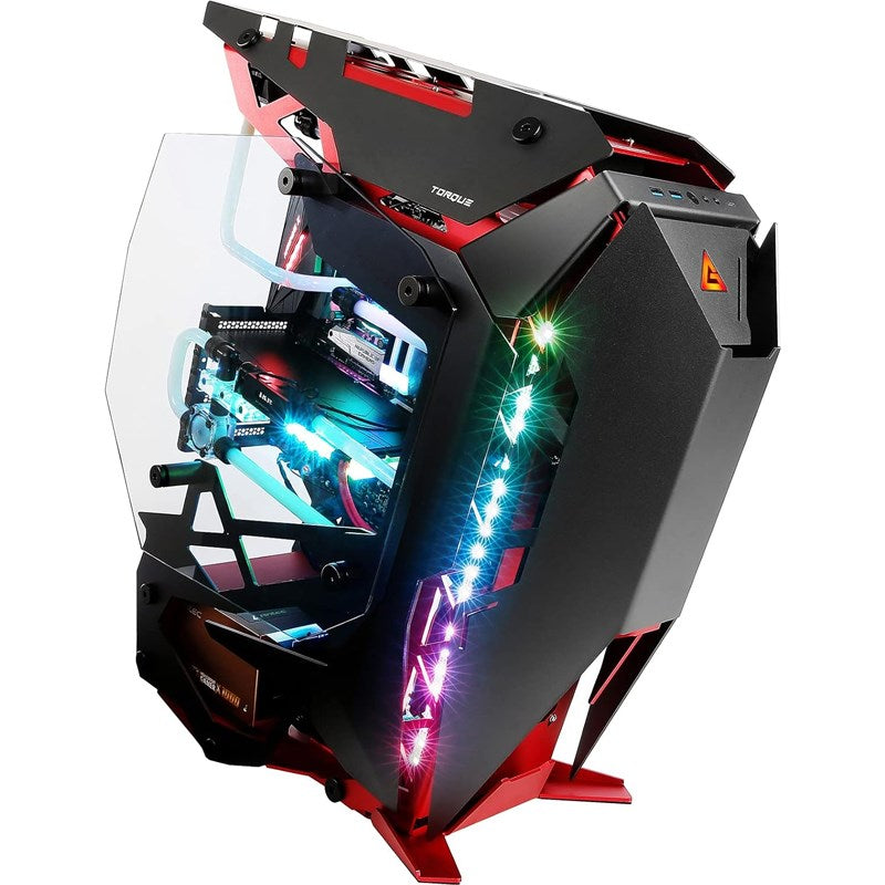 Antec Torque E-ATX Mid-Tower Gaming PC Case - Black/Red