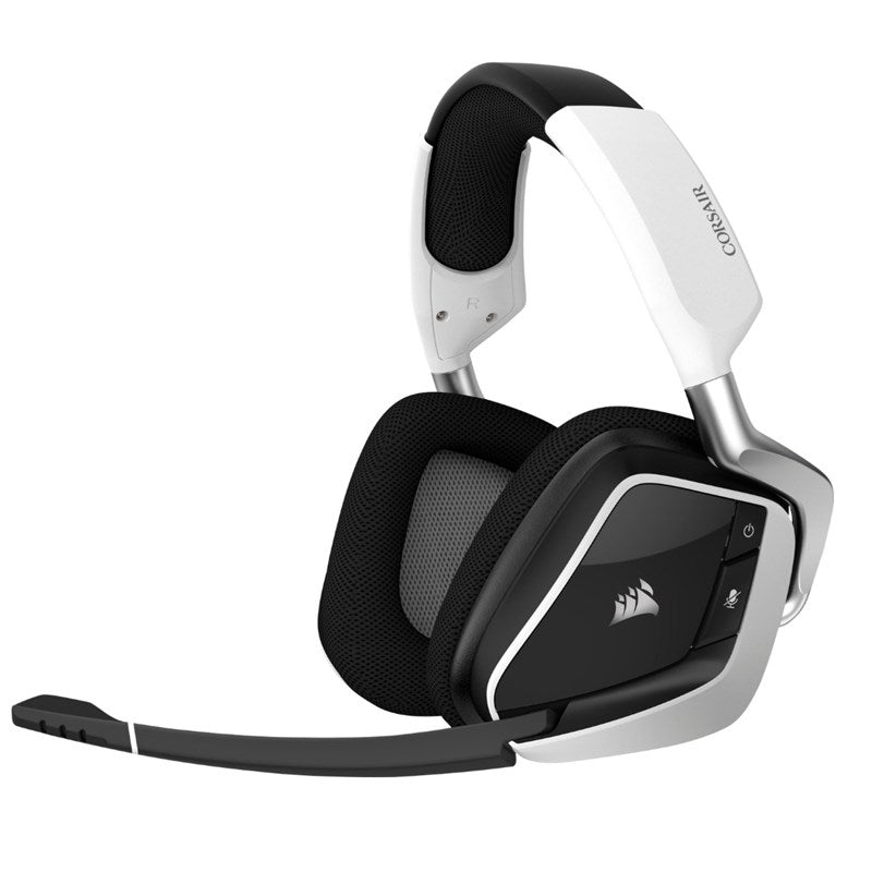 Corsair VOID RGB ELITE Wireless Premium Gaming Headset with 7.1 Surround Sound - White