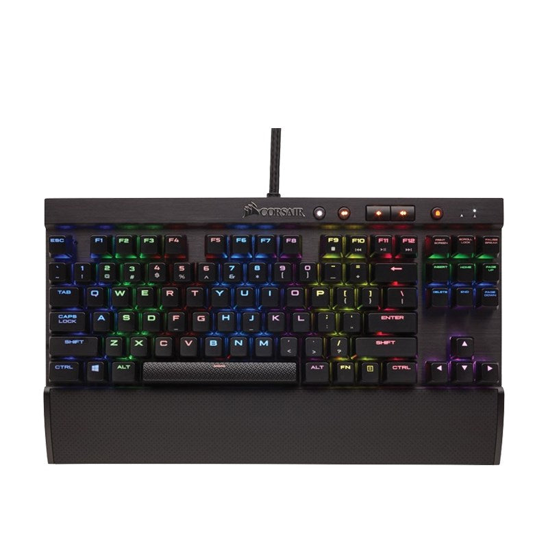 Corsair K65 RGB RAPIDFIRE TKL Wired Mechanical Gaming Keyboard (CHERRY MX Speed RGB) - Black