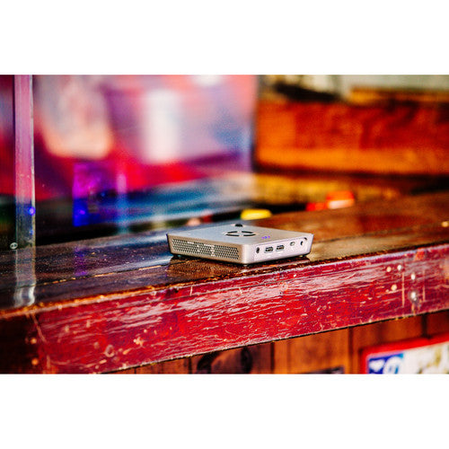 HP MP 120 Mobile LED Wireless Mini Projector with Rechargeable Battery, HDMI In/Out Smart TV Screen