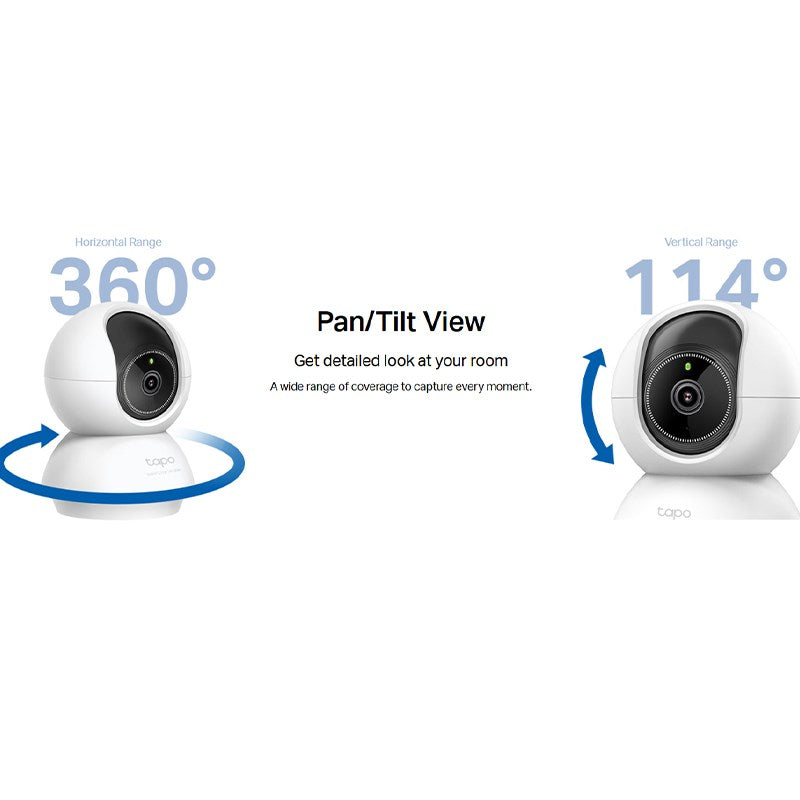 TP-Link 3K Pan/Tilt AI Home Security Wi-Fi Camera 5 MP