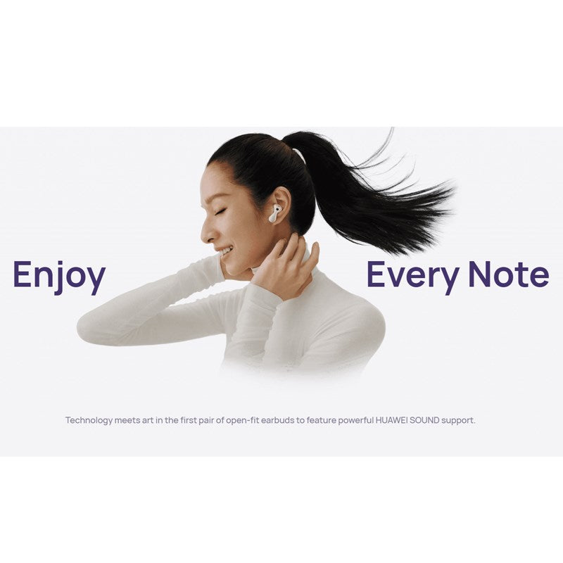 Huawei Freebuds 6 Wireless Earbuds, Dual-driver True Sound, Open-fit ANC, 36H Battery Life, IP54 Water-Resistant