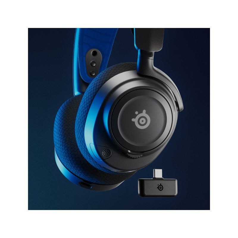 SteelSeries Arctis Nova 7P Wireless Gaming Headset for PC, PlayStation & Xbox, USB-C Dongle, Black - Without Box