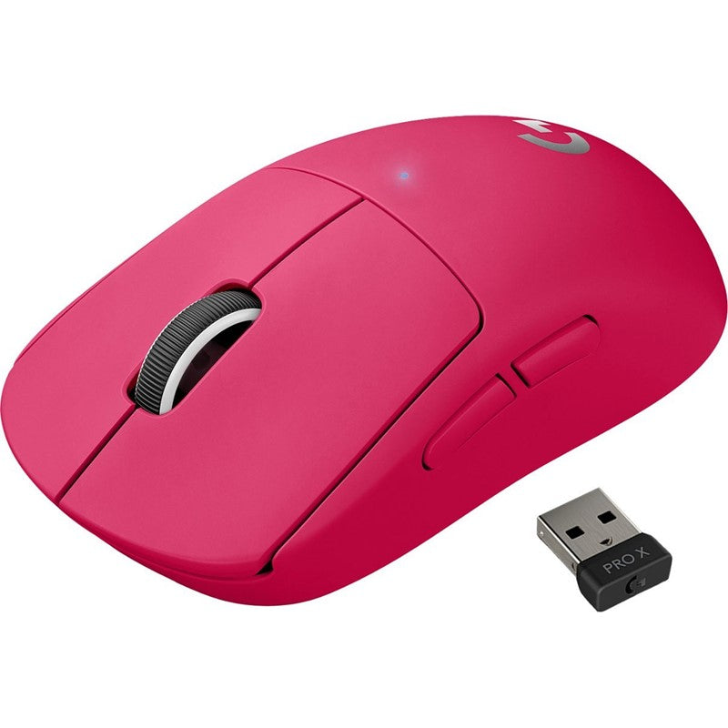 لوجيتك, ماوس الألعاب اللاسلكي (G PRO X SUPERLIGHT)،2.4 جيجا هرتز, تسريع 40 جيجا مستشعر HERO 25K، خفيف للغاية مع 63 جرام، 5 أزرار قابلة للبرمجة، عمر البطارية 70 ساعة، بدون أقدام PTFE إضافية، جهاز الكمبيوتر/جهاز Mac - أسود