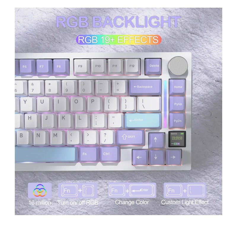 ATTACK SHARK X820 Ultra Wireless Tri-Mode (2.4G + Type-C + Bluetooth) Gasket Mechanical Keyboard