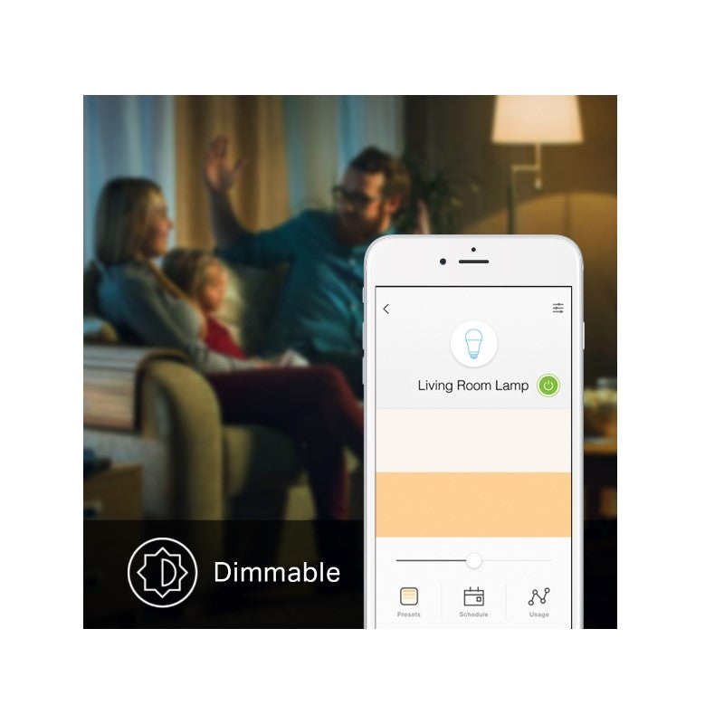 Kasa Smart Light Bulbs, Works with Alexa and Google Home, Dimmable Smart LED Bulb, A19, 9 W, 800 Lumens, Soft White (2700K), CRI≥90, Wi-Fi 2.4 GHz