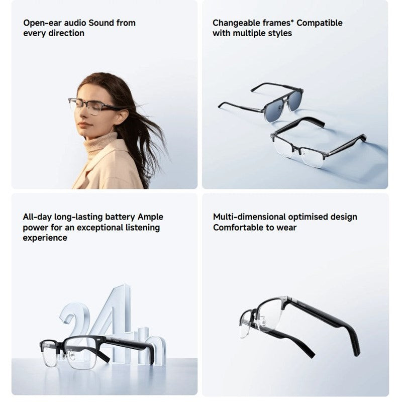 Xiaomi Mi Smart Audio Glasses with Bluetooth 5.2 - Black