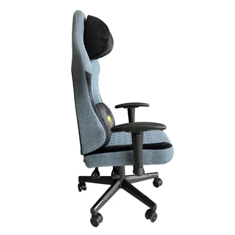 Black Bull Gaming Chair - Black/Blue + Twisted Minds T Shaped RGB Gaming Desk (Dimension: 100 cm x 60 cm x 75 cm)