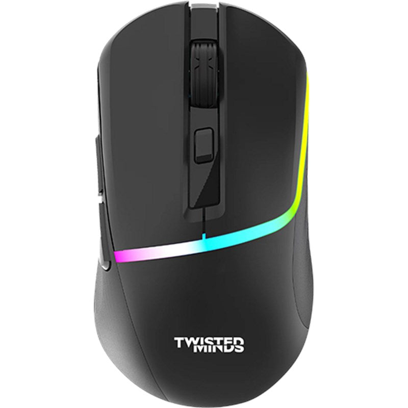 Twisted Minds 4in1 Gaming Bundle, Wired Keyboard, Rainbow Static Headset LED, Multi-Media Keys Keyboard and Mouse Pad