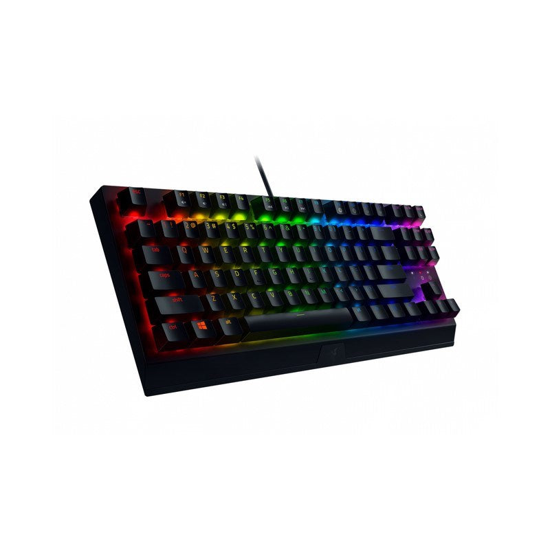 Razer BlackWidow V3 TKL 80% Compact Mechanical Gaming Keyboard with Razer Chroma RGB (Green Switch) - Black (US Layout)