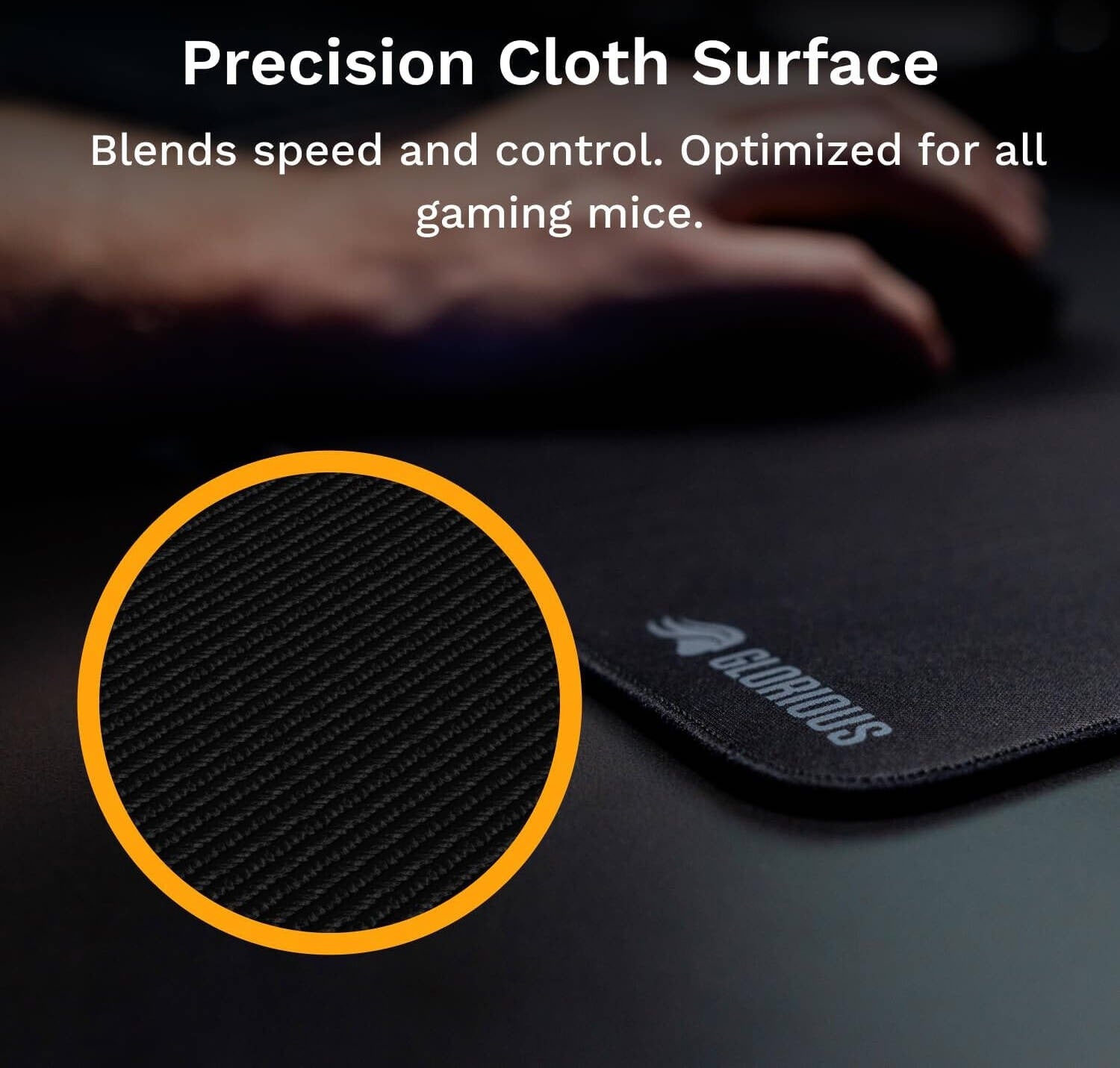 Glorious Mouse Pad 2 XXL, Stitched - Black